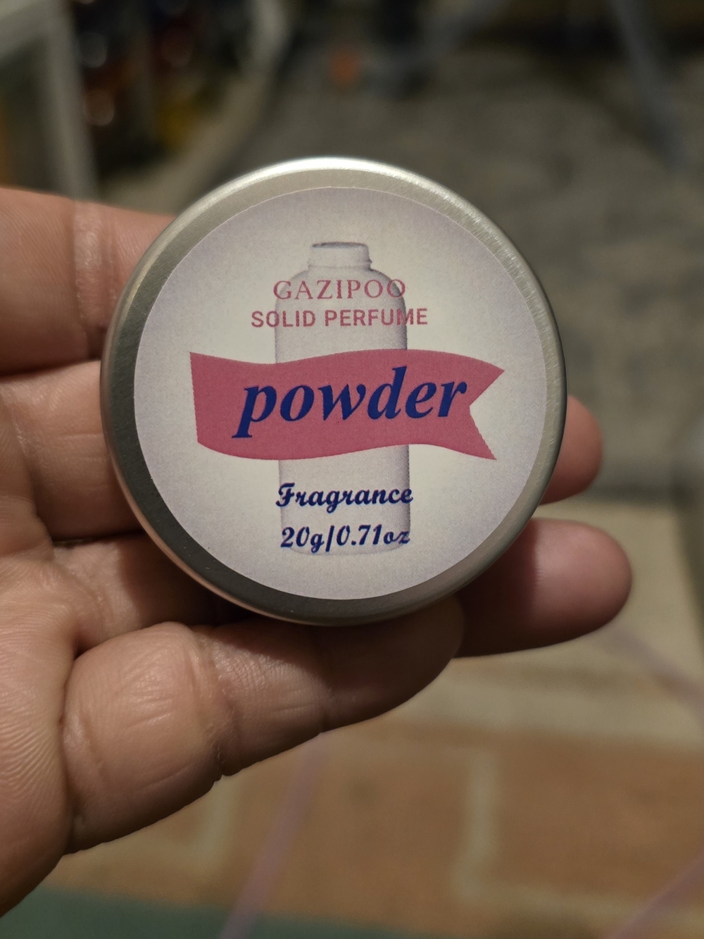 Powder Solid Perfume - Pink & Blue Tin
